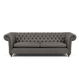 comprare Salone di cuoio Sofa Chesterfield Chaise Lounge Sofa dell'annata della tappezzeria fabbricazione online