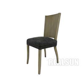 comprare La sala da pranzo di legno solida su ordinazione della mobilia della camera da letto dell'hotel presiede Grey Linen Fabric fabbricazione online