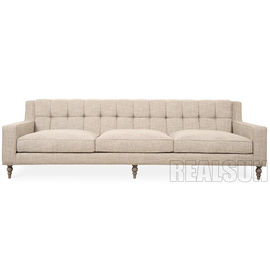comprare Salone stile americano Sofa Featuring Button Tufted Seat indietro con Seat profondo comodo fabbricazione online