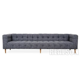 comprare Grey Linen Fabric Living Room di trapunto piegato Sofa Walnut Legs And Delicately fabbricazione online