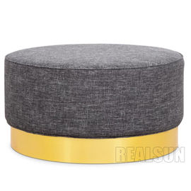 comprare Ottomano ricoperto giro stile americano di Nisco con la coperta di tela e la schiuma di memoria fabbricazione online