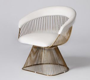 comprare Strati bianchi del salone del tessuto del velluto con metallo d'ottone lucidato Bas fabbricazione online