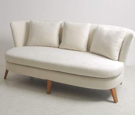 comprare Tessuto Sofa With Wooden Base di Seater del salone 3 di progettazione di Morden fabbricazione online