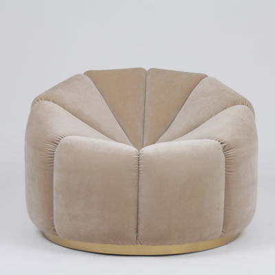 comprare Svago Sofa With Metal Base della zucca del velluto della mobilia del salone singolo fabbricazione online