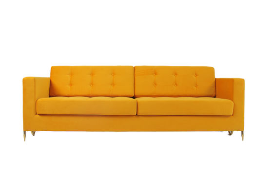 comprare Tessuto moderno Sofa Couch del velluto del salone 2240x960x820mm fabbricazione online