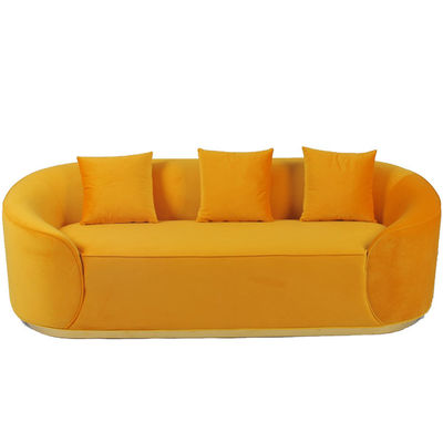 comprare Velluto Sofa With Metal Base del tessuto del salone fabbricazione online