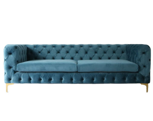comprare 220*85*75cm Chesterfield moderno europeo Sofa Set fabbricazione online