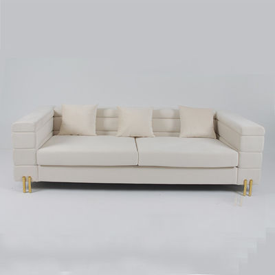 comprare 3 il velluto di Seater 70cm ha trapuntato Sofa With Slim Metal Leg fabbricazione online