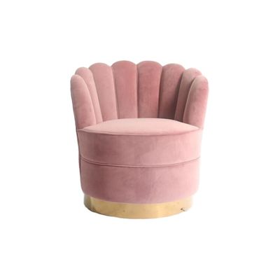 comprare Il fiore moderno modella la base di Sofa With Gold ss del tessuto del velluto di W76cm fabbricazione online