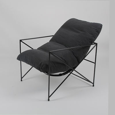 comprare Tessuto pigro Sofa With Down Filling del ODM di svago del ferro battuto singolo fabbricazione online
