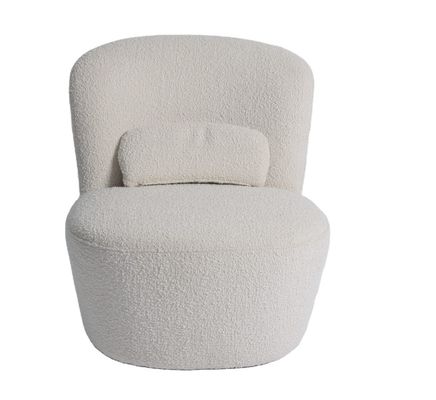 comprare Tessuto moderno Sofa Chair della singola poltrona beige del velluto 75*82*70cm fabbricazione online