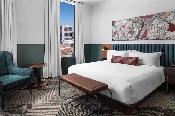comprare La mobilia moderna della camera da letto dell'albergo di lusso di Doubletree mette stile americano fabbricazione online