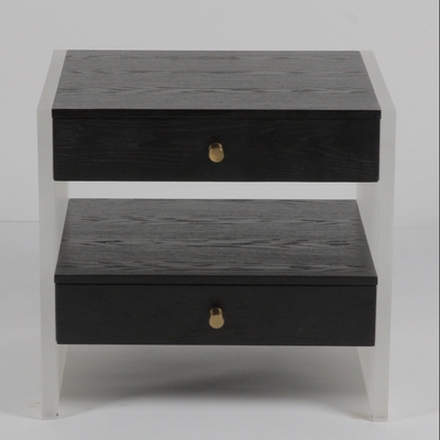 comprare Comodini solidi dell'hotel della noce con la credenza elegante del lucite fabbricazione online