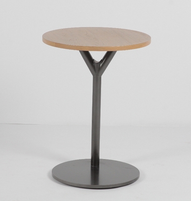 Buon prezzo Legno di forma rotonda e contemporaneo laterale della Tabella del caffè del metallo in linea