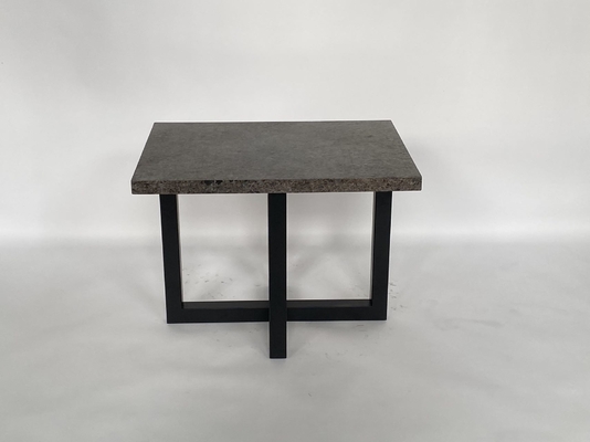 Buon prezzo Moderno di lusso del lato del letto della pietra del tavolino da salotto della base superiore di acciaio inossidabile in linea