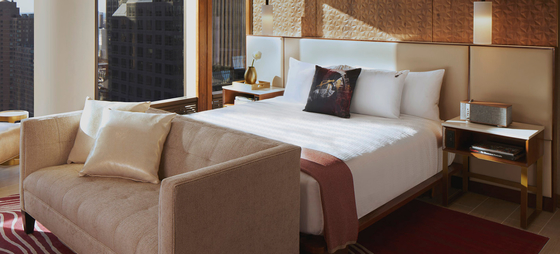 Buon prezzo Gli insiemi su misura della mobilia della camera da letto dell'hotel includono la mobilia fissa in linea