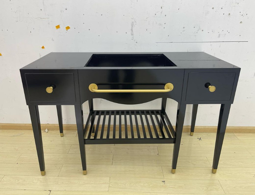 Buon prezzo Vanità su ordinazione moderna del bagno con il ODM dell'OEM della console del metallo in linea