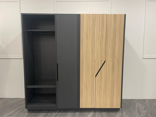 Buon prezzo Guardaroba di legno moderno su misura di dimensione per il supporto della stanza di ospite da solo in linea