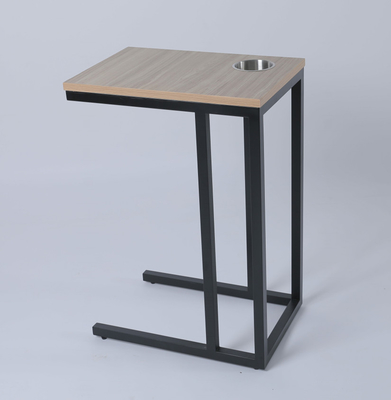 Buon prezzo Metallo & Tabella laterale su ordinazione di legno con il supporto di tazza del tè in linea