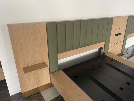 Buon prezzo Lusso moderno della testata della regina della mobilia della camera da letto dell'hotel in linea