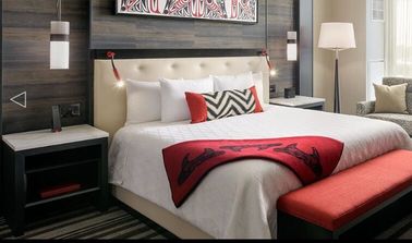 Buon prezzo Mobilia di lusso dell'hotel commerciale, colore di Drak della mobilia della camera da letto del residence in linea