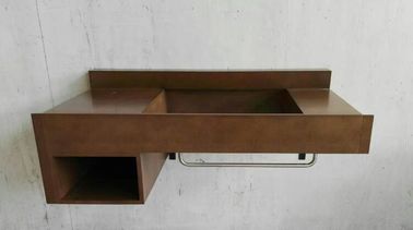 Buon prezzo Colore moderno di galleggiamento di Brown dei Governi di vanità del bagno con l'abitudine professionale in linea