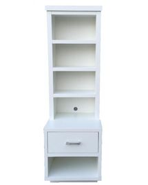 Buon prezzo L'unità di elaborazione finisce i comodini alti con i cassetti/comodino alto stretto bianco in linea