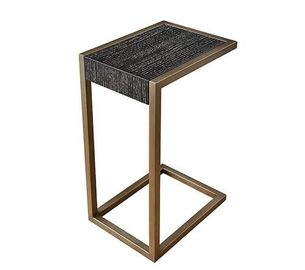 Buon prezzo Il tavolino da salotto di legno C bronzea del salone di iso ha modellato l'impiallacciatura laterale della quercia della Tabella in linea