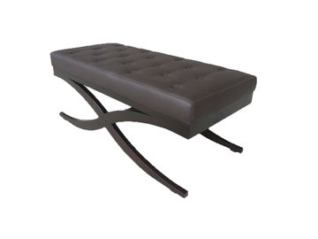 Buon prezzo Tessuto del banco dell'ottomano della camera da letto dell'estremità con le gambe di legno solide, stile americane in linea