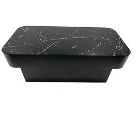 Buon prezzo Tabella di tè moderna di lusso del ferro della base del marmo del tavolino da salotto nero del salone in linea