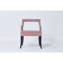 Buon prezzo Sedie contemporanee contratte eleganti della sala da pranzo del velluto di rosa per nozze di evento in linea