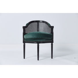 Buon prezzo La sala da pranzo unica elegante della mobilia presiede il velluto verde scuro su ordine in linea