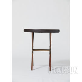 Buon prezzo Le gambe di legno solide ricoperte circolari dell'albergo di lusso della camera da letto della base superiore della mobilia X bevono la Tabella in linea