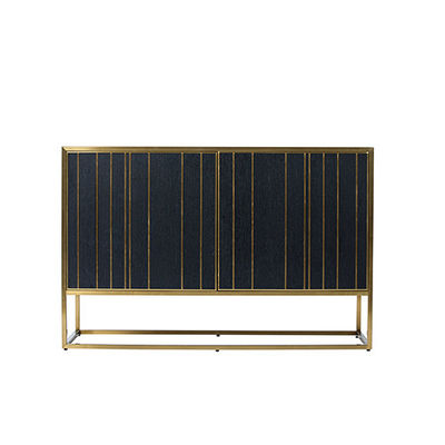 Buon prezzo Governo moderno di Antivari di 2 porte di acciaio inossidabile dell'oro del Governo della credenza per l'hotel domestico in linea