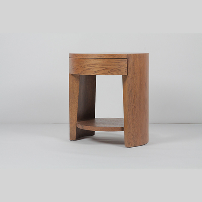 Buon prezzo Angolo inferiore di legno rotondo il lato del letto minimalista del supporto di notte del Governo in linea