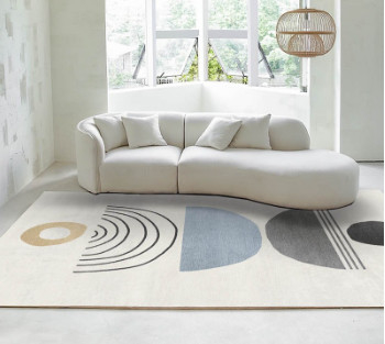 Buon prezzo Strato moderno rotondo molle Sofa Minimalist Special Shaped Cashmere semplice Sofa Designs bianco in linea