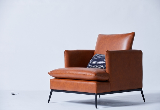 Buon prezzo Mobilia dell'interno moderna di lusso del salone della singola sedia di cuoio di svago in linea