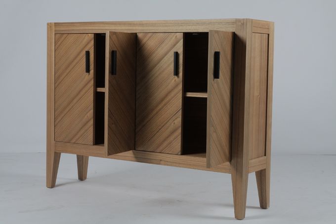 Legno solido moderno degli armadi da cucina della mobilia della sala da pranzo di stile 3