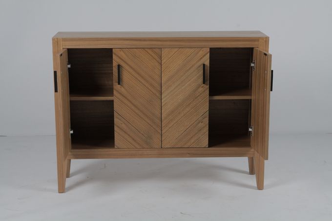Legno solido moderno degli armadi da cucina della mobilia della sala da pranzo di stile 2