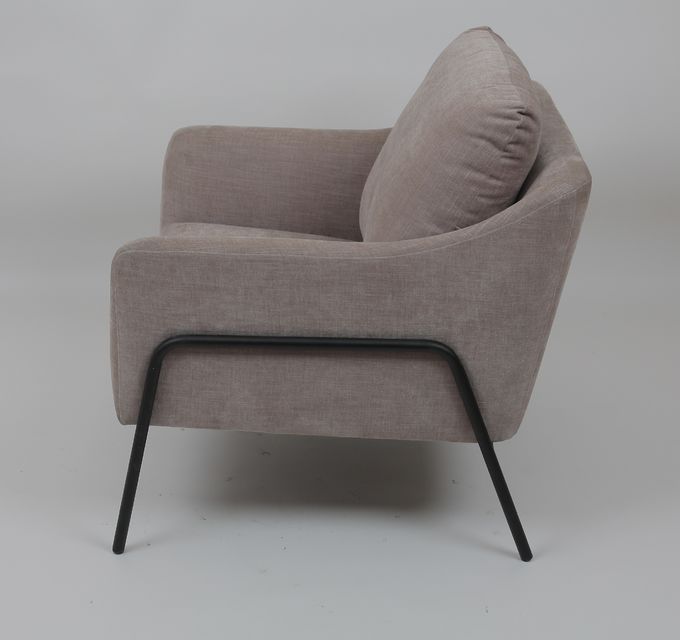 Struttura moderna del metallo di Sofa Upholstered Grey With Black del salone di modo 1