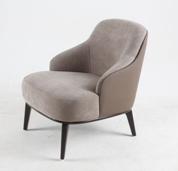 Poltrone dell'ufficio di svago dell'hotel della caffetteria del salone con le gambe di legno 6