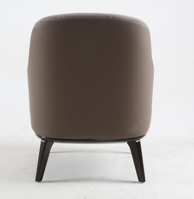 Poltrone dell'ufficio di svago dell'hotel della caffetteria del salone con le gambe di legno 3