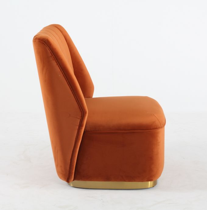 Singolo velluto Sofa Chair Modern And Luxury moderno del salone 2