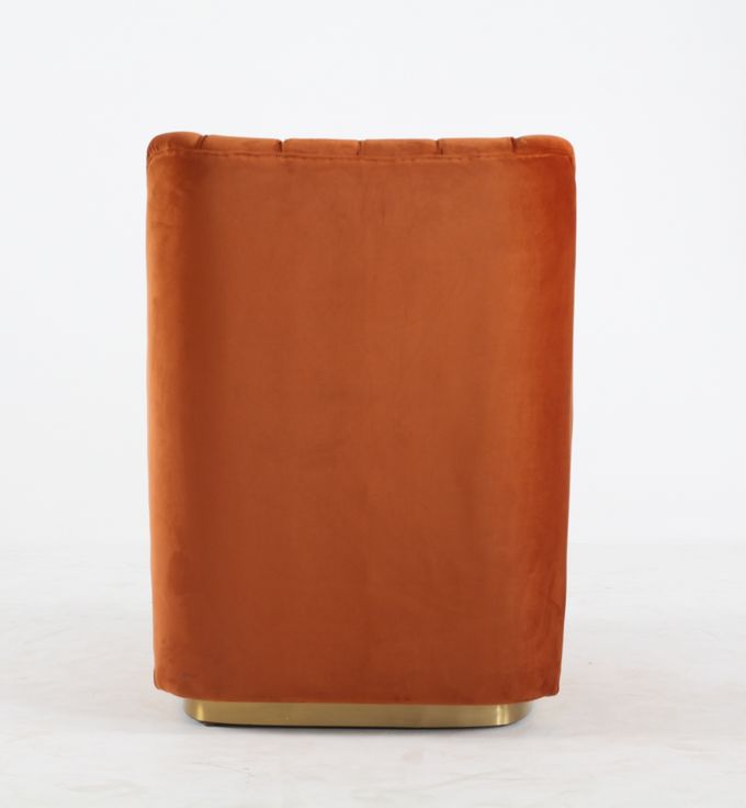 Singolo velluto Sofa Chair Modern And Luxury moderno del salone 0