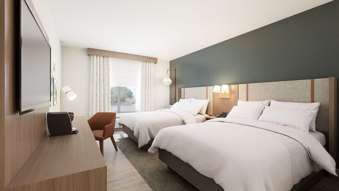 Mobilia precisa dell'hotel di ospitalità degli insiemi di camera da letto della testata della locanda 2