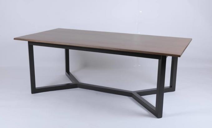 Scrittorio di legno su ordinazione della camera da letto moderna con la console del metallo 1