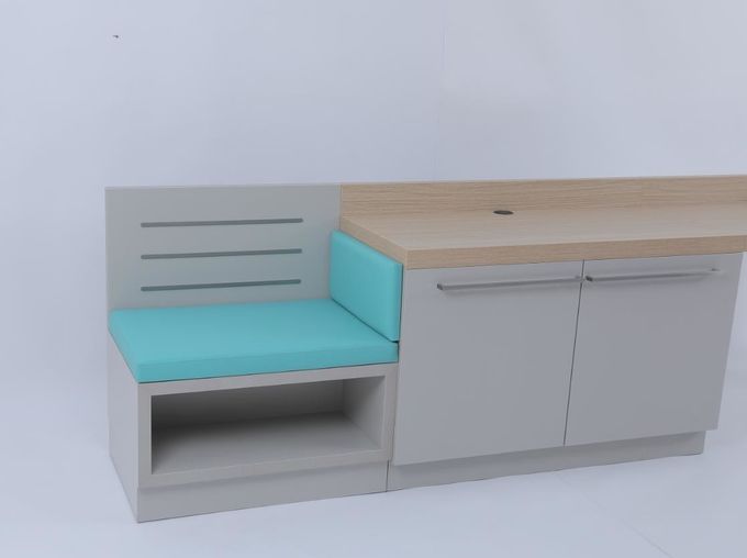 Modern Bedroom Custom Espansiva scrivania lineare Per Hilton Hotel 3