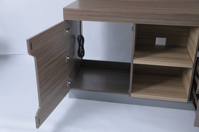 Moderno camera da letto personalizzato pannello TV lineare espansivo e armadietto da scrivania per Hilton Hotel 4
