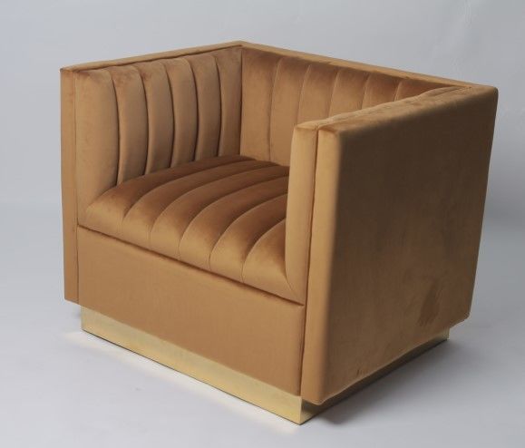 Tessuto su ordinazione Sofa Living Room Furniture Armchair del velluto di colore 1