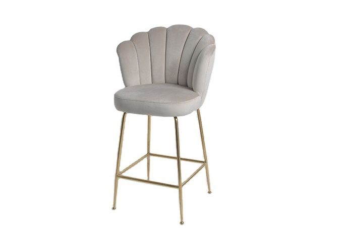 Sedie moderne della sala da pranzo del velluto di stile nordico 52x58x110cm 2